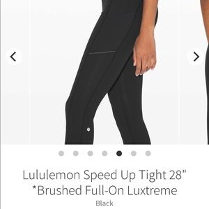 Lululemon Speed Up Tight 6 28” MEDIUM RISE